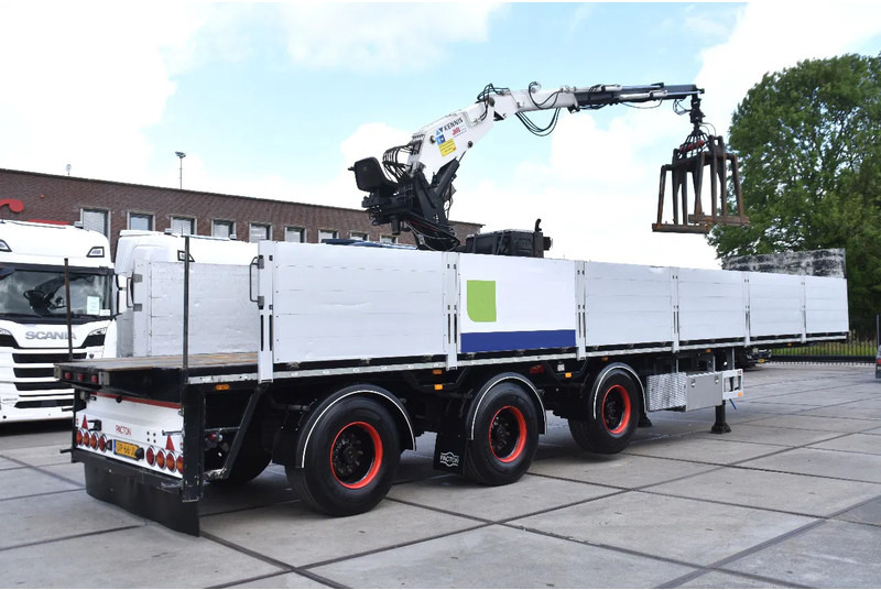 Pacton TPD.348 + KENNIS R 16 (3x) - LIFT AS - 2 x STUURAS - HYDRAULISCHE STEUNPOTEN - SAF ASSEN - SCHIJFREMMEN - NETTE STAAT - - Dropside/ Flatbed semi-trailer: picture 2 Pacton TPD.348 + KENNIS R 16 (3x) - LIFT AS - 2 x STUURAS - HYDRAULISCHE STEUNPOTEN - SAF ASSEN - SCHIJFREMMEN - NETTE STAAT - - Dropside/ Flatbed semi-trailer: picture 2