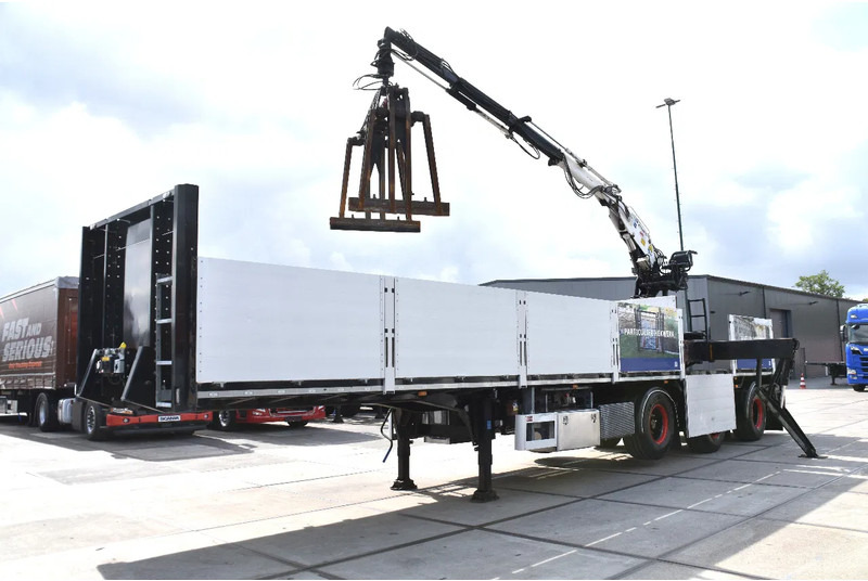 Pacton TPD.348 + KENNIS R 16 (3x) - LIFT AS - 2 x STUURAS - HYDRAULISCHE STEUNPOTEN - SAF ASSEN - SCHIJFREMMEN - NETTE STAAT - - Dropside/ Flatbed semi-trailer: picture 4 Pacton TPD.348 + KENNIS R 16 (3x) - LIFT AS - 2 x STUURAS - HYDRAULISCHE STEUNPOTEN - SAF ASSEN - SCHIJFREMMEN - NETTE STAAT - - Dropside/ Flatbed semi-trailer: picture 4