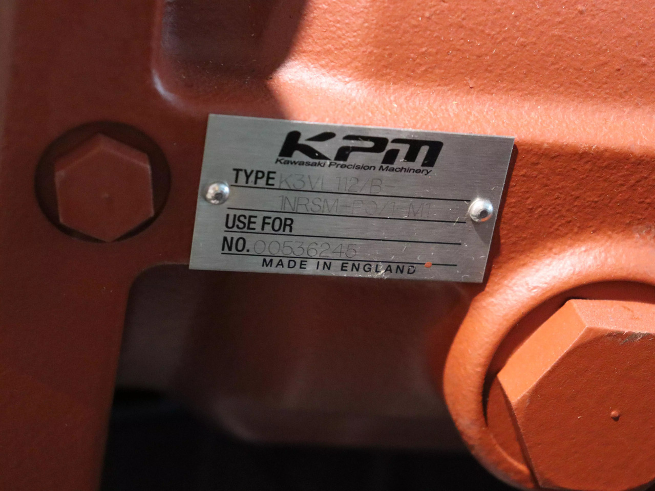 Kawasaki K3VL112 B 1NR5M-P0 1-M1 - Hydraulic pump for Material handling equipment: picture 3 Kawasaki K3VL112 B 1NR5M-P0 1-M1 - Hydraulic pump for Material handling equipment: picture 3