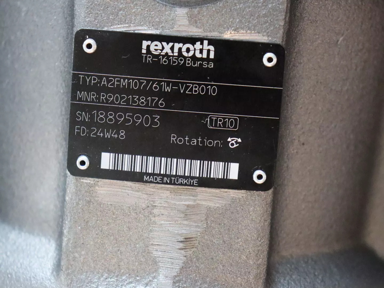 REXROTH A2FM107/61W-VZB010 - Hydraulic motor for Construction machinery: picture 5 REXROTH A2FM107/61W-VZB010 - Hydraulic motor for Construction machinery: picture 5