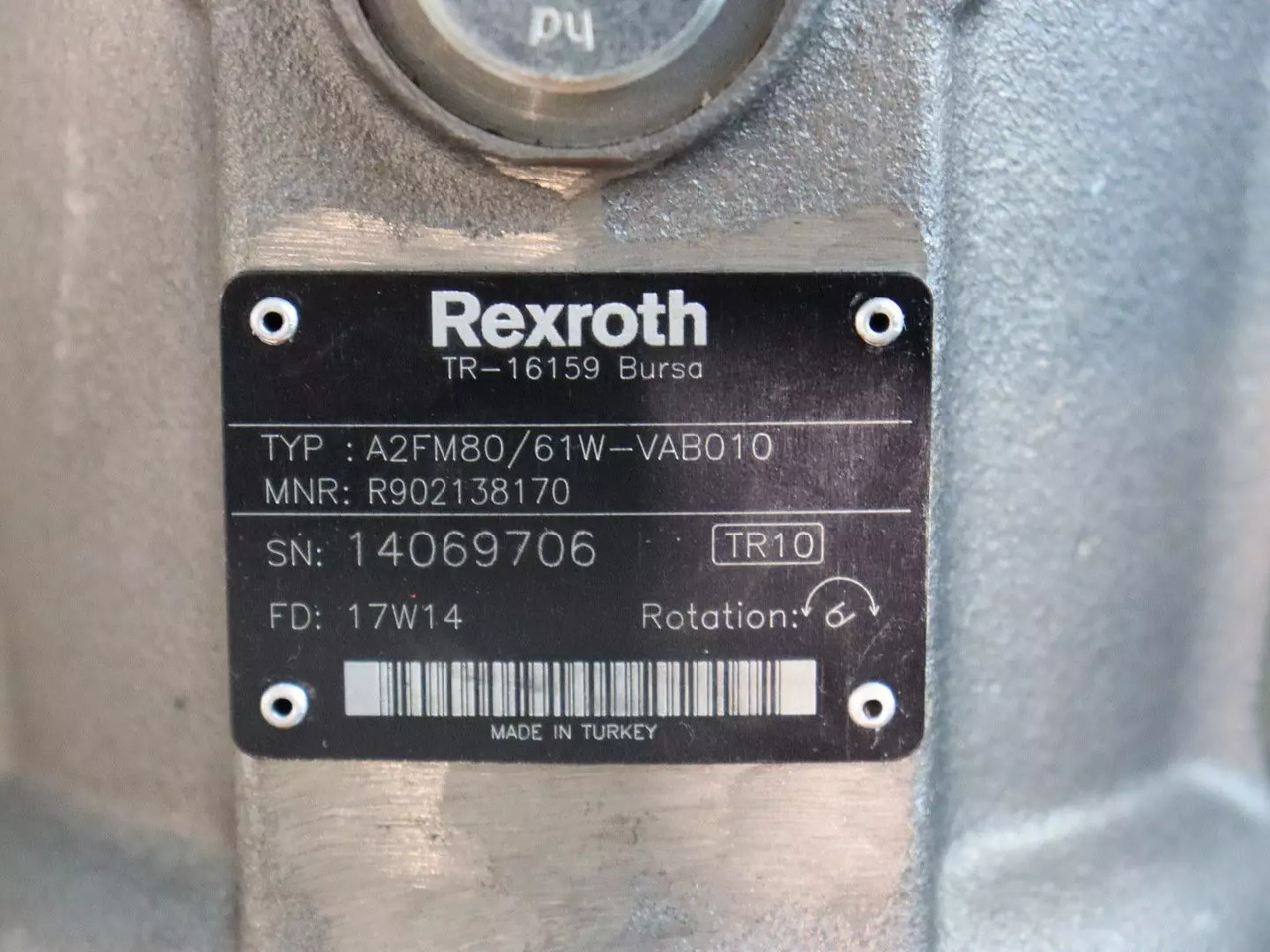REXROTH A2FM80/61W-VAB010 - Hydraulic motor for Construction machinery: picture 3 REXROTH A2FM80/61W-VAB010 - Hydraulic motor for Construction machinery: picture 3