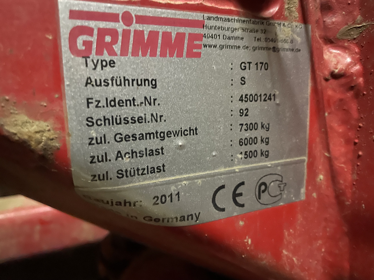 Grimme GT 170 - Harvester: picture 3 Grimme GT 170 - Harvester: picture 3
