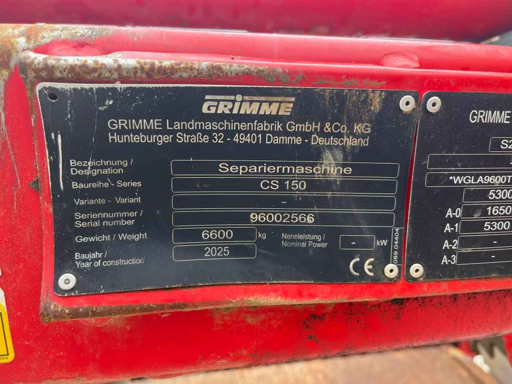 Grimme CS 150 - Potato harvester: picture 3 Grimme CS 150 - Potato harvester: picture 3