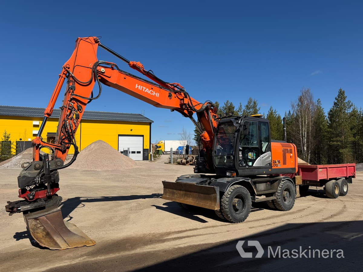Hitachi ZX170W-5B Hjulgrävare Hitachi ZX170W med vagn - Crawler excavator: picture 1 Hitachi ZX170W-5B Hjulgrävare Hitachi ZX170W med vagn - Crawler excavator: picture 1
