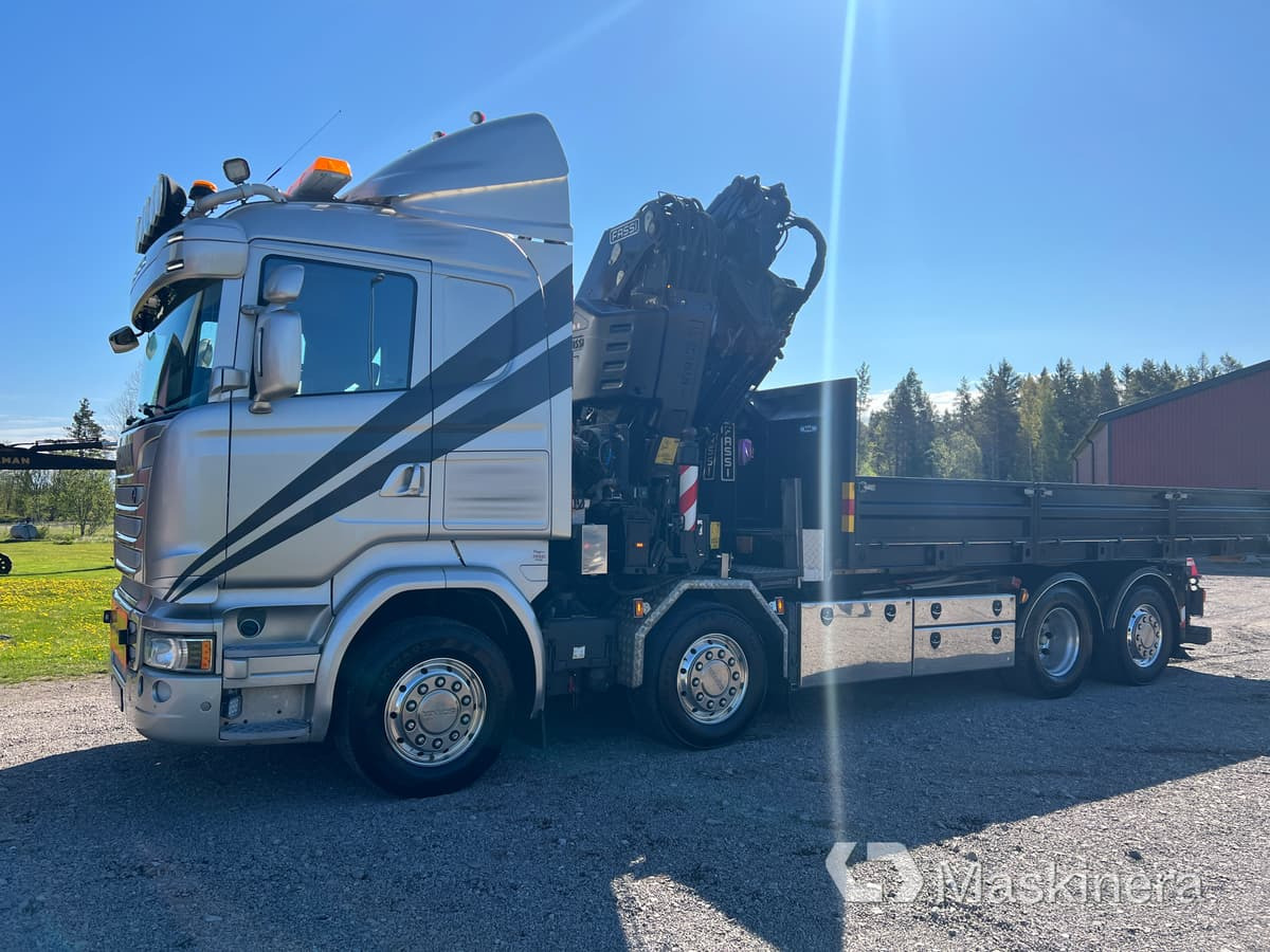 Hook lift truck, Crane truck Kranväxlare Scania R450 Fassi F660RA.2.26 med jibb: picture 6