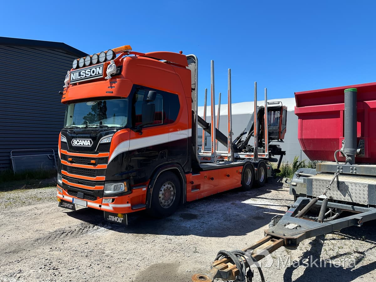 Timmerbil Scania R650B 6X4 NB + Släp - Other machinery: picture 3 Timmerbil Scania R650B 6X4 NB + Släp - Other machinery: picture 3