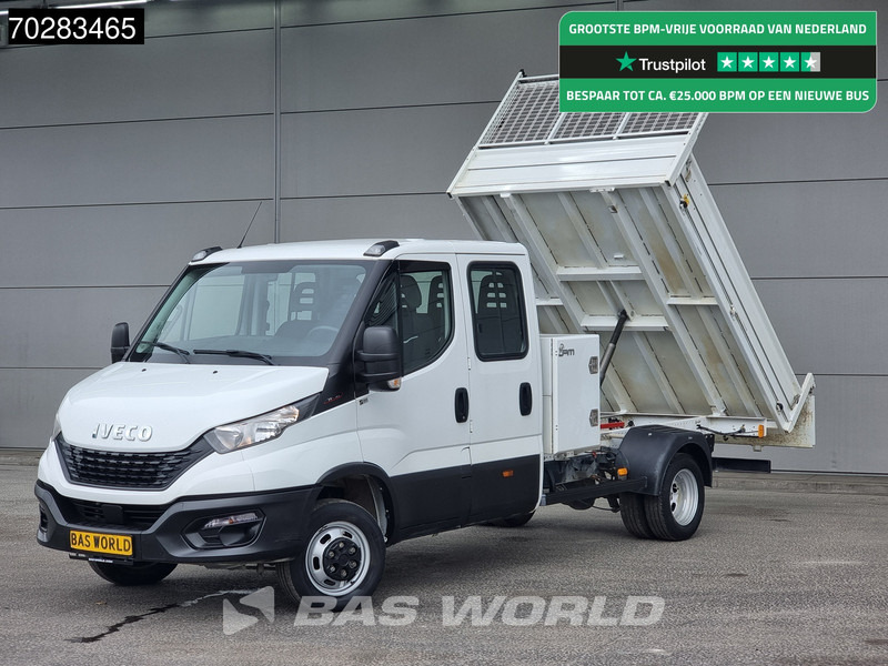 Iveco Daily 35C16 3.0L Kipper met Kist Dubbel Cabine Dubbellucht 3,5t Trekhaak Navi Airco Cruise Camera Euro6 Kieper Tipper Benne 2m3 Airco - Tipper van: picture 1 Iveco Daily 35C16 3.0L Kipper met Kist Dubbel Cabine Dubbellucht 3,5t Trekhaak Navi Airco Cruise Camera Euro6 Kieper Tipper Benne 2m3 Airco - Tipper van: picture 1