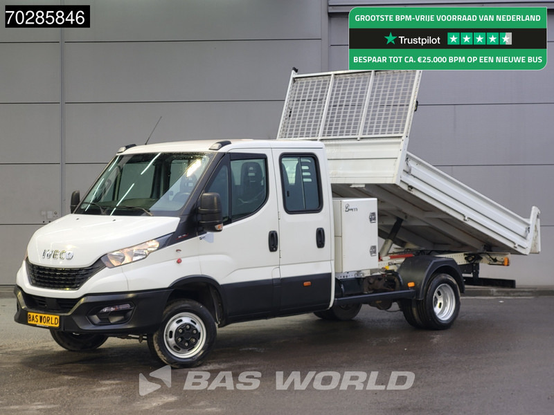 Iveco Daily 35C16 3.0L Open Laadbak Dubbel Cabine met Kist 3,5t trekhaak Dubbellucht Navi Airco Cruise Pritsche Pickup Open Box Airco Dubbel - Flatbed van: picture 1 Iveco Daily 35C16 3.0L Open Laadbak Dubbel Cabine met Kist 3,5t trekhaak Dubbellucht Navi Airco Cruise Pritsche Pickup Open Box Airco Dubbel - Flatbed van: picture 1