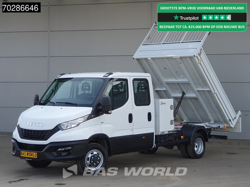 Iveco Daily 35C16 3.0L Open Laadbak met Kist Dubbel Cabine Dubbellucht 3,5t Trekhaak Airco Cruise Euro6 Pritsche Pickup Open Box Airco Trekh - Flatbed van: picture 1 Iveco Daily 35C16 3.0L Open Laadbak met Kist Dubbel Cabine Dubbellucht 3,5t Trekhaak Airco Cruise Euro6 Pritsche Pickup Open Box Airco Trekh - Flatbed van: picture 1