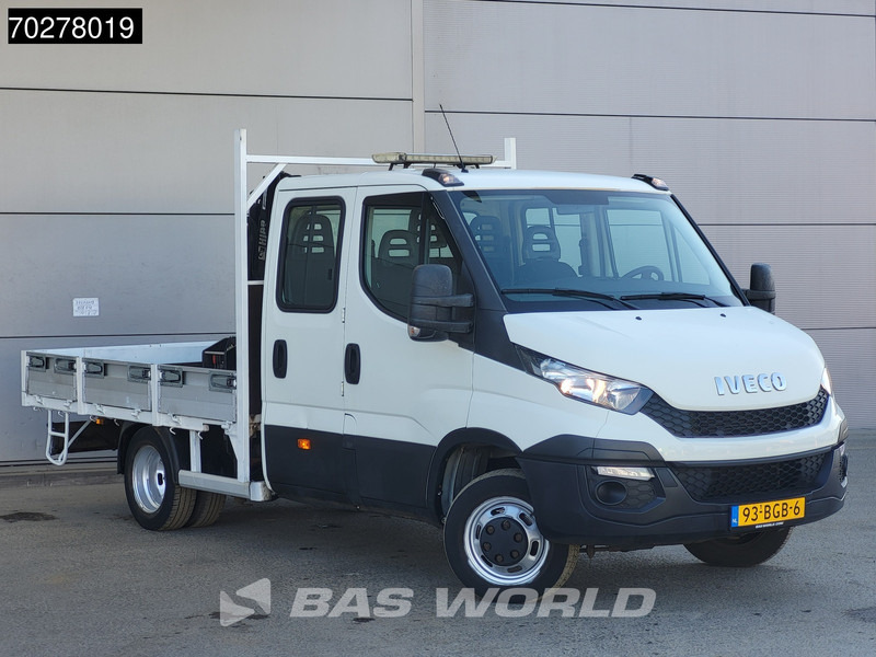 Iveco Daily 50C17 3.0L Automaat DC Open laadbak Kraan Hiab 017T-2 Airco APK 10-2025 Pickup Crane Kraanwagen Pritsche Airco Dubbel cabine - Flatbed van: picture 3 Iveco Daily 50C17 3.0L Automaat DC Open laadbak Kraan Hiab 017T-2 Airco APK 10-2025 Pickup Crane Kraanwagen Pritsche Airco Dubbel cabine - Flatbed van: picture 3