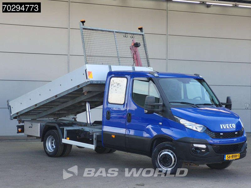 Tipper van Iveco Daily 70C17 Drie-Zijdige 3.0L Kipper 7-tons Kraan Dubbellucht 170PK 3,5t Trekhaak Airco Tipper Benne Kieper Kraanwagen Crane Kranwagen: picture 5