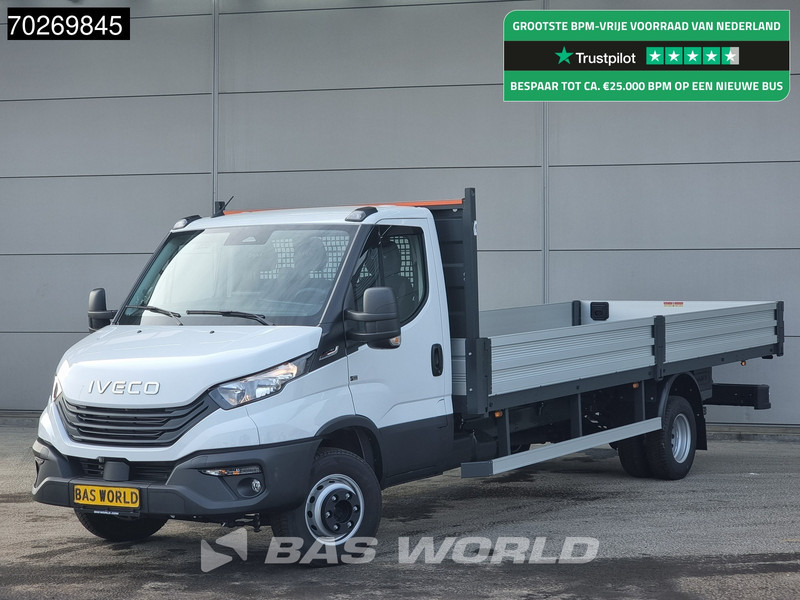 Iveco Daily 70C18 3.0L Automaat 525cm Open laadbak XXL Trekhaak ACC Navi Airco Pickup Pritsche 5m3 Airco Trekhaak - Flatbed van: picture 1 Iveco Daily 70C18 3.0L Automaat 525cm Open laadbak XXL Trekhaak ACC Navi Airco Pickup Pritsche 5m3 Airco Trekhaak - Flatbed van: picture 1