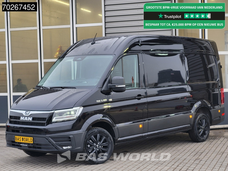 MAN TGE 3.180 Automaat 2025 model Facelift Black Edition L3H3 ACC Trekhaak L2H2 11m3 Airco Trekhaak - Panel van: picture 1 MAN TGE 3.180 Automaat 2025 model Facelift Black Edition L3H3 ACC Trekhaak L2H2 11m3 Airco Trekhaak - Panel van: picture 1