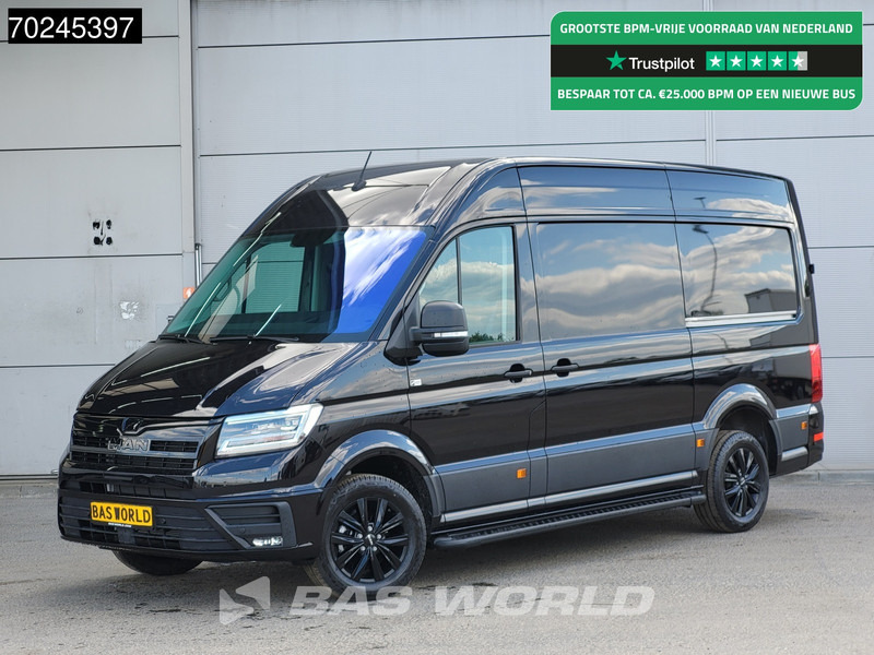 MAN TGE 3.180 Automaat Black Edition Dubbele Schuifdeur L3H3 Camera CarPlay LED Velgen L2H2 11m3 Airco Cruise control - Panel van: picture 1 MAN TGE 3.180 Automaat Black Edition Dubbele Schuifdeur L3H3 Camera CarPlay LED Velgen L2H2 11m3 Airco Cruise control - Panel van: picture 1