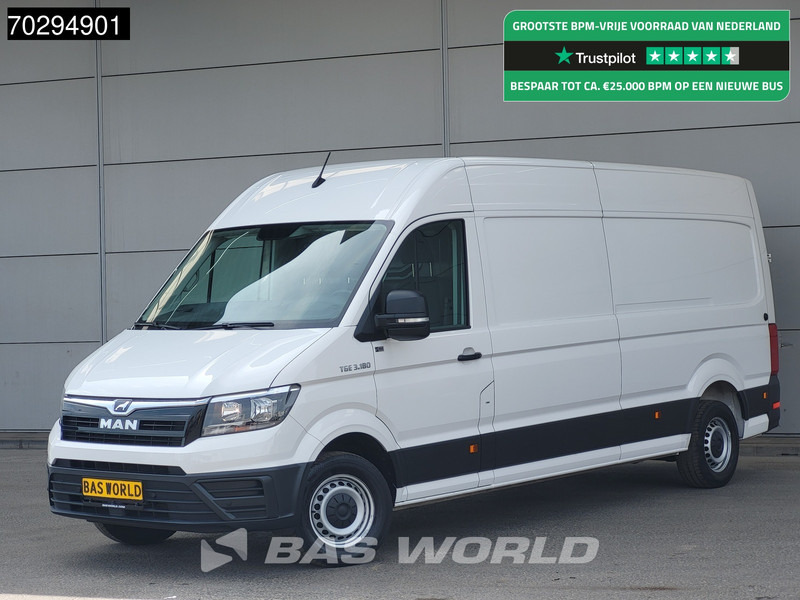 MAN TGE 3.180 COMING SOON! Automaat 180PK L4H3 Airco Camera Parkeersensoren 10,4inch-Display Euro6 L3H2 15m3 Airco Cruise control - Panel van: picture 1 MAN TGE 3.180 COMING SOON! Automaat 180PK L4H3 Airco Camera Parkeersensoren 10,4inch-Display Euro6 L3H2 15m3 Airco Cruise control - Panel van: picture 1