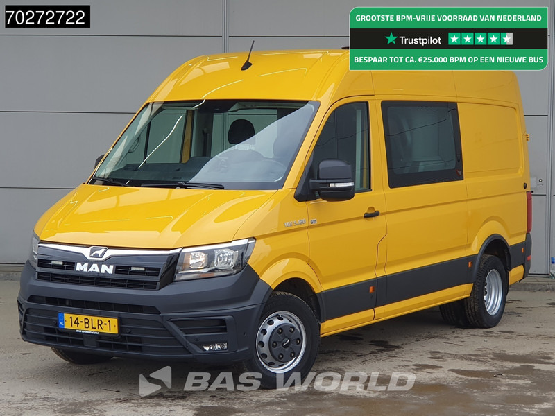 MAN TGE 5.180 Automaat Dubbel Cabine Dubbellucht Werkplaatsinrichting Trekhaak Omvormer Camera Parkeersensoren Airco Cruise L2H2 8m3 Airco Dub - Panel van: picture 1 MAN TGE 5.180 Automaat Dubbel Cabine Dubbellucht Werkplaatsinrichting Trekhaak Omvormer Camera Parkeersensoren Airco Cruise L2H2 8m3 Airco Dub - Panel van: picture 1