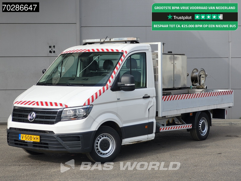 Volkswagen Crafter 177pk Automaat Open Laadbak Reinigingswagen Trekhaak Airco Cruise Euro6 Pritsche Pickup Open Box Hogedrukspuit Waterpomp Airco T - Flatbed van: picture 1 Volkswagen Crafter 177pk Automaat Open Laadbak Reinigingswagen Trekhaak Airco Cruise Euro6 Pritsche Pickup Open Box Hogedrukspuit Waterpomp Airco T - Flatbed van: picture 1