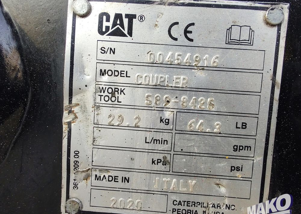 Szybkozłącze mechaniczne CAT Verachtert CW05 - Attachment for Construction machinery: picture 3 Szybkozłącze mechaniczne CAT Verachtert CW05 - Attachment for Construction machinery: picture 3