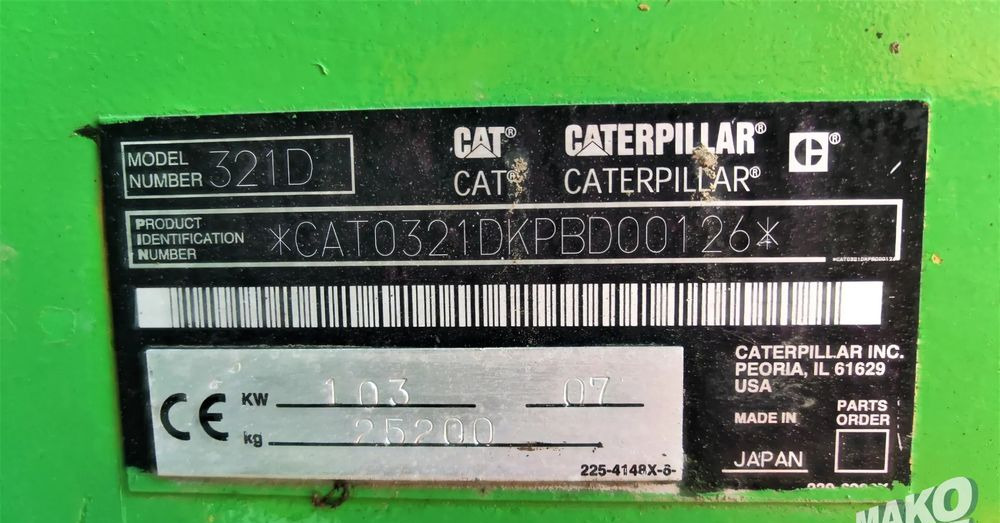 Caterpillar 321D - Crawler excavator: picture 4 Caterpillar 321D - Crawler excavator: picture 4