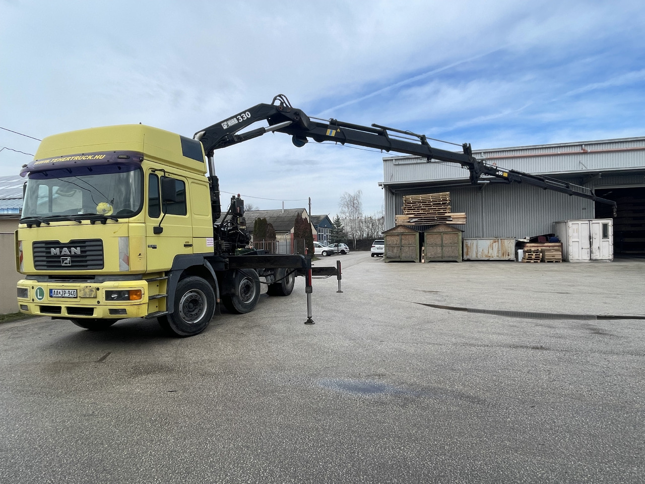 MAN F2000 413 6x2 Manual CRANE Hiab 330+jib 90 21m - Tractor unit: picture 5 MAN F2000 413 6x2 Manual CRANE Hiab 330+jib 90 21m - Tractor unit: picture 5