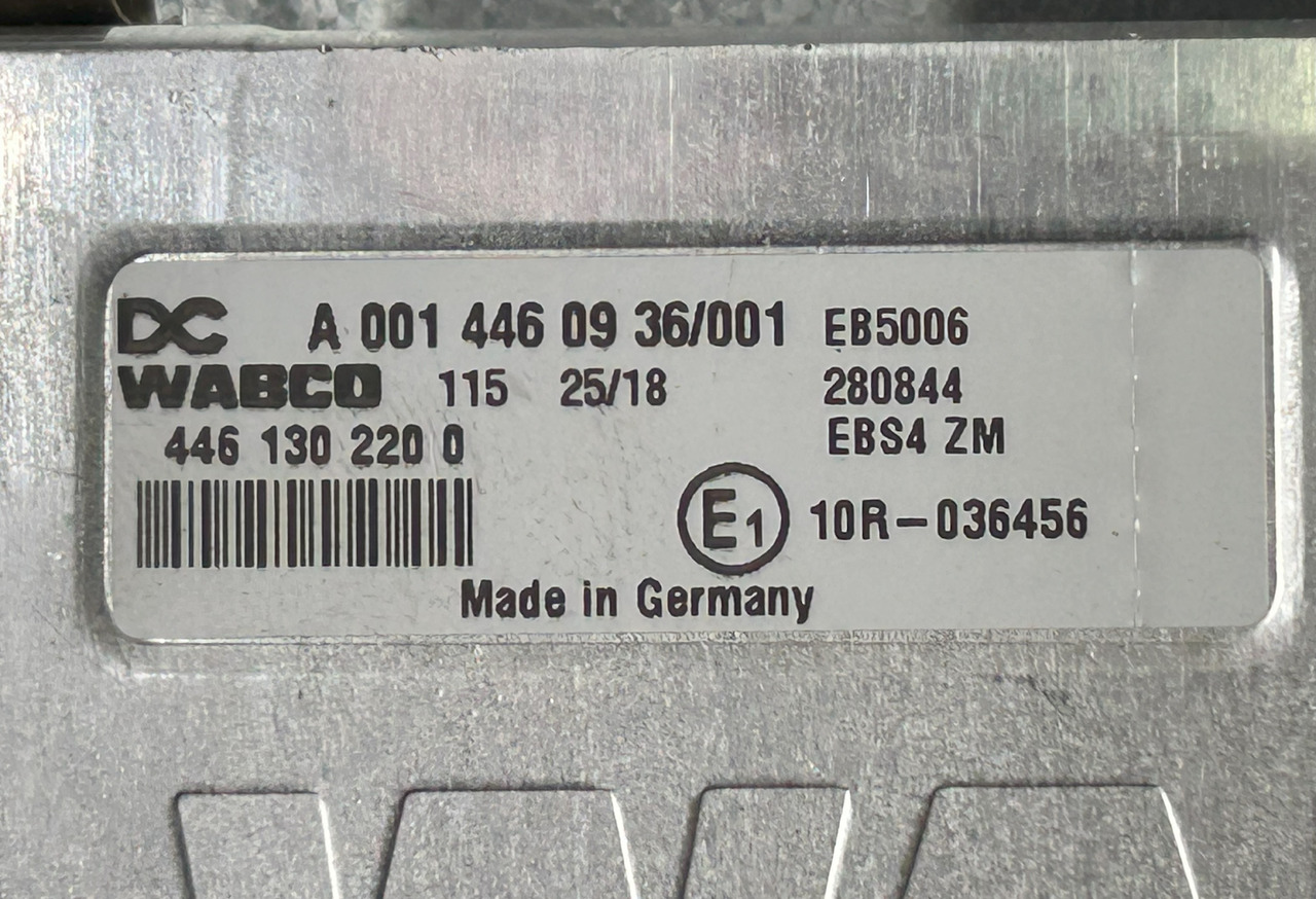 MERCEDES ACTROS MP4 EBS CONTROL UNIT - ECU: picture 2 MERCEDES ACTROS MP4 EBS CONTROL UNIT - ECU: picture 2