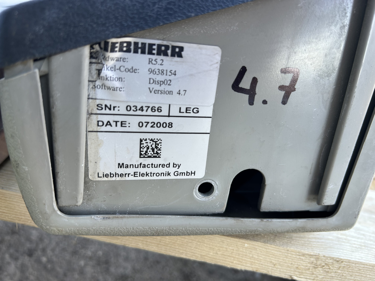 Monitor, panel sterujący Liebherr 904C, 914C, 924C - Spare parts for Excavator: picture 2 Monitor, panel sterujący Liebherr 904C, 914C, 924C - Spare parts for Excavator: picture 2