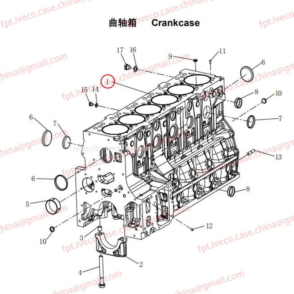 MAN D0836 Crankcase 01101-0723 - Crankcase: picture 1 MAN D0836 Crankcase 01101-0723 - Crankcase: picture 1
