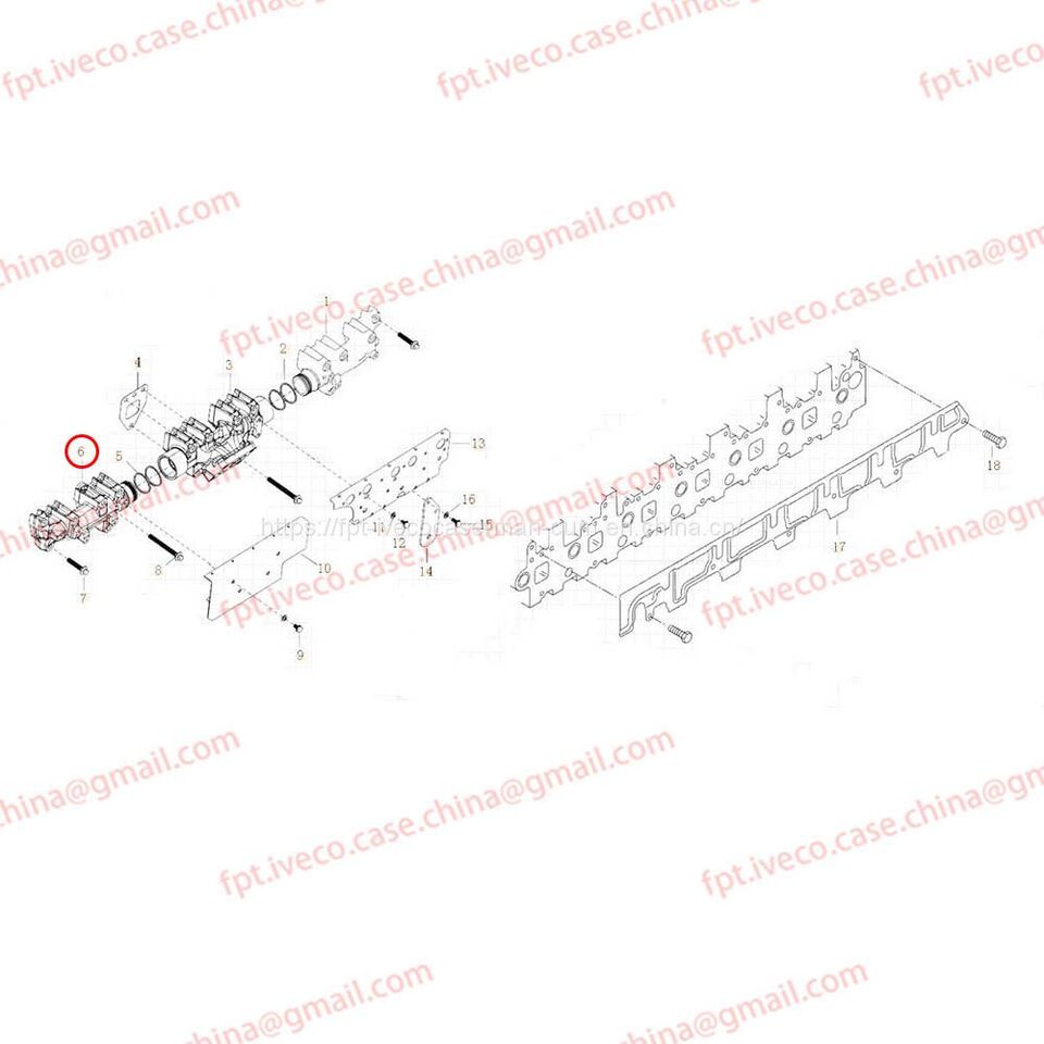 MAN D2066 After the exhaust manifold 08102-0189 - Exhaust manifold: picture 1 MAN D2066 After the exhaust manifold 08102-0189 - Exhaust manifold: picture 1