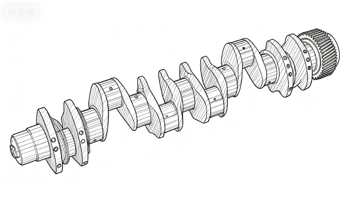 OEM Engine Cursor11 F3GFE613A B001 5801863562/5801690111 crankshaft assy F5801826071 F504370119 - Crankshaft for Truck: picture 1 OEM Engine Cursor11 F3GFE613A B001 5801863562/5801690111 crankshaft assy F5801826071 F504370119 - Crankshaft for Truck: picture 1