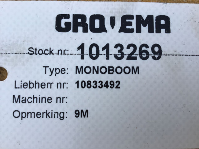 Liebherr Monoboom 9 M - Attachment: picture 3 Liebherr Monoboom 9 M - Attachment: picture 3