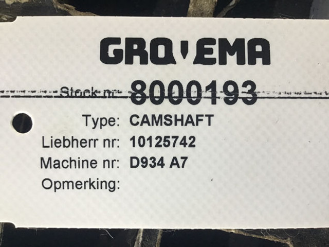 Liebherr Camshaft D934/D944 - Camshaft: picture 3 Liebherr Camshaft D934/D944 - Camshaft: picture 3
