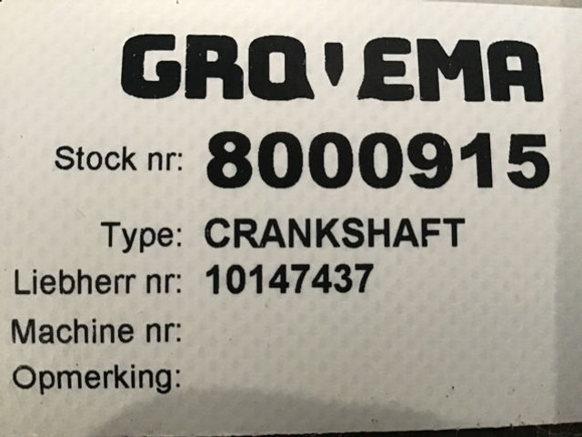 Liebherr Crankshaft - Crankshaft: picture 3 Liebherr Crankshaft - Crankshaft: picture 3