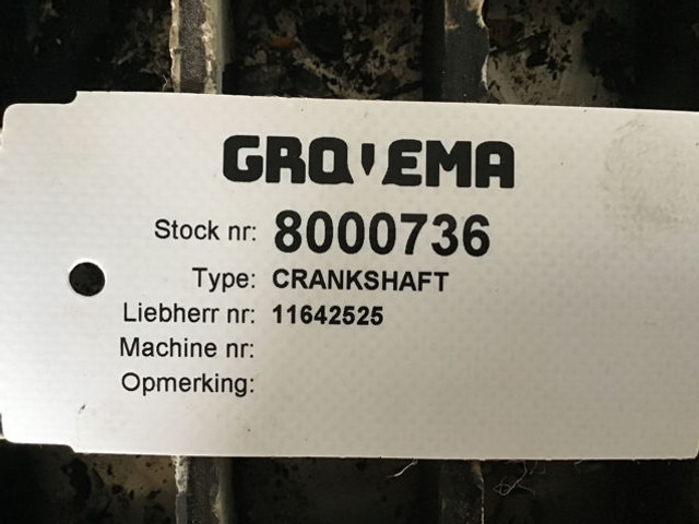 Liebherr Crankshaft - Crankshaft: picture 3 Liebherr Crankshaft - Crankshaft: picture 3