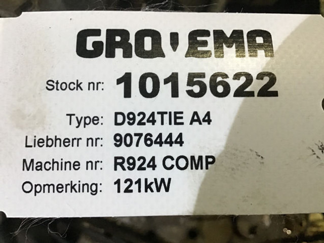 Liebherr D924TIE A4 - Engine: picture 2 Liebherr D924TIE A4 - Engine: picture 2