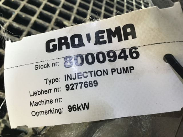 Liebherr Injection Pump - Fuel pump: picture 3 Liebherr Injection Pump - Fuel pump: picture 3