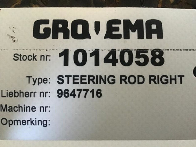 Liebherr Steering Rod Right - Steering: picture 3 Liebherr Steering Rod Right - Steering: picture 3