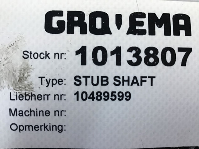 Spare parts Liebherr Stub Shaft: picture 6