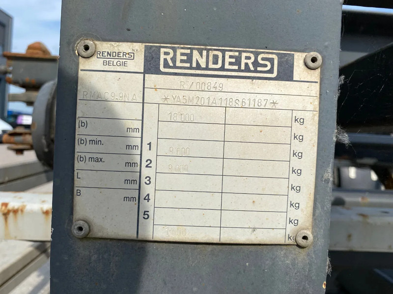 Container transporter/ Swap body trailer Renders RMAC9.9NA / Container aanhanger BDF / SAF + Disc: picture 9