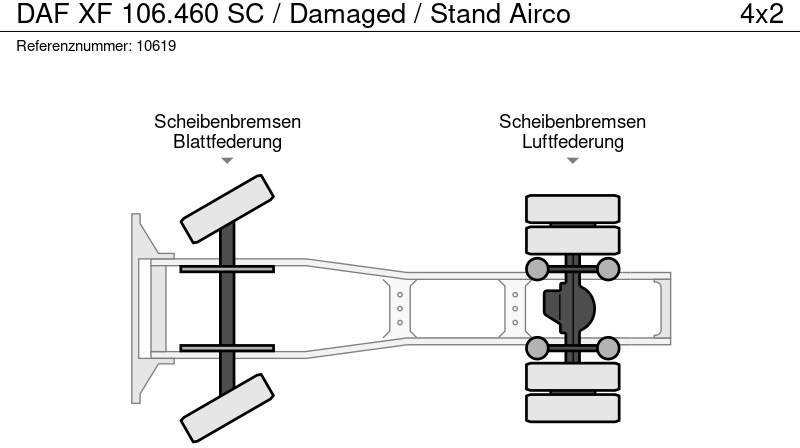 Tractor unit DAF XF 106.460 SC / Damaged / Stand Airco: picture 11 Tractor unit DAF XF 106.460 SC / Damaged / Stand Airco: picture 11