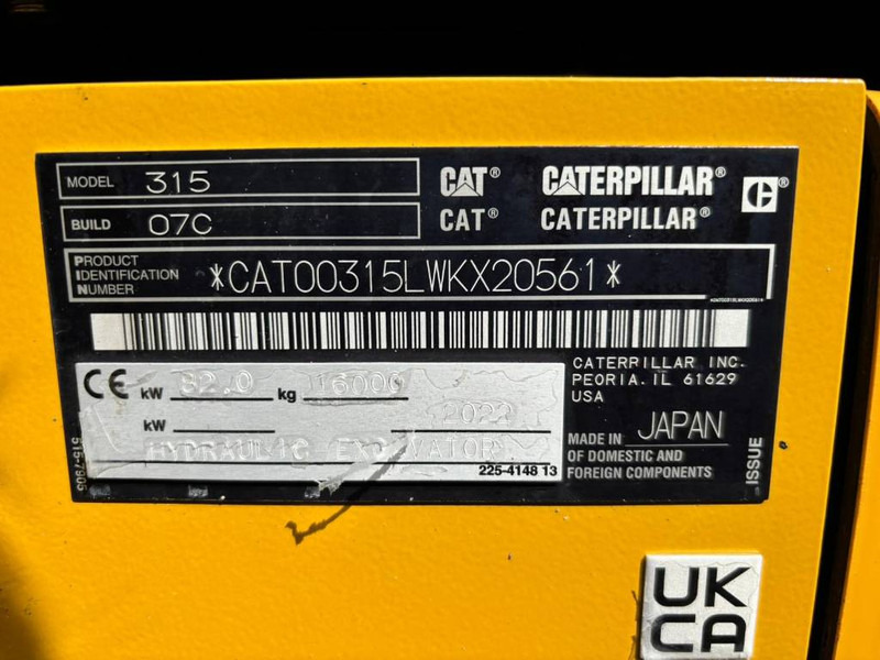 Cat 315 07C - Crawler excavator: picture 5 Cat 315 07C - Crawler excavator: picture 5