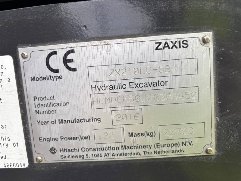 Hitachi !! SOLD !! ZX 210 LC-5 B - Crawler excavator: picture 5 Hitachi !! SOLD !! ZX 210 LC-5 B - Crawler excavator: picture 5