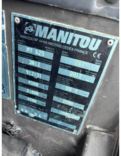 Manitou MT 625 - Telescopic handler: picture 5 Manitou MT 625 - Telescopic handler: picture 5