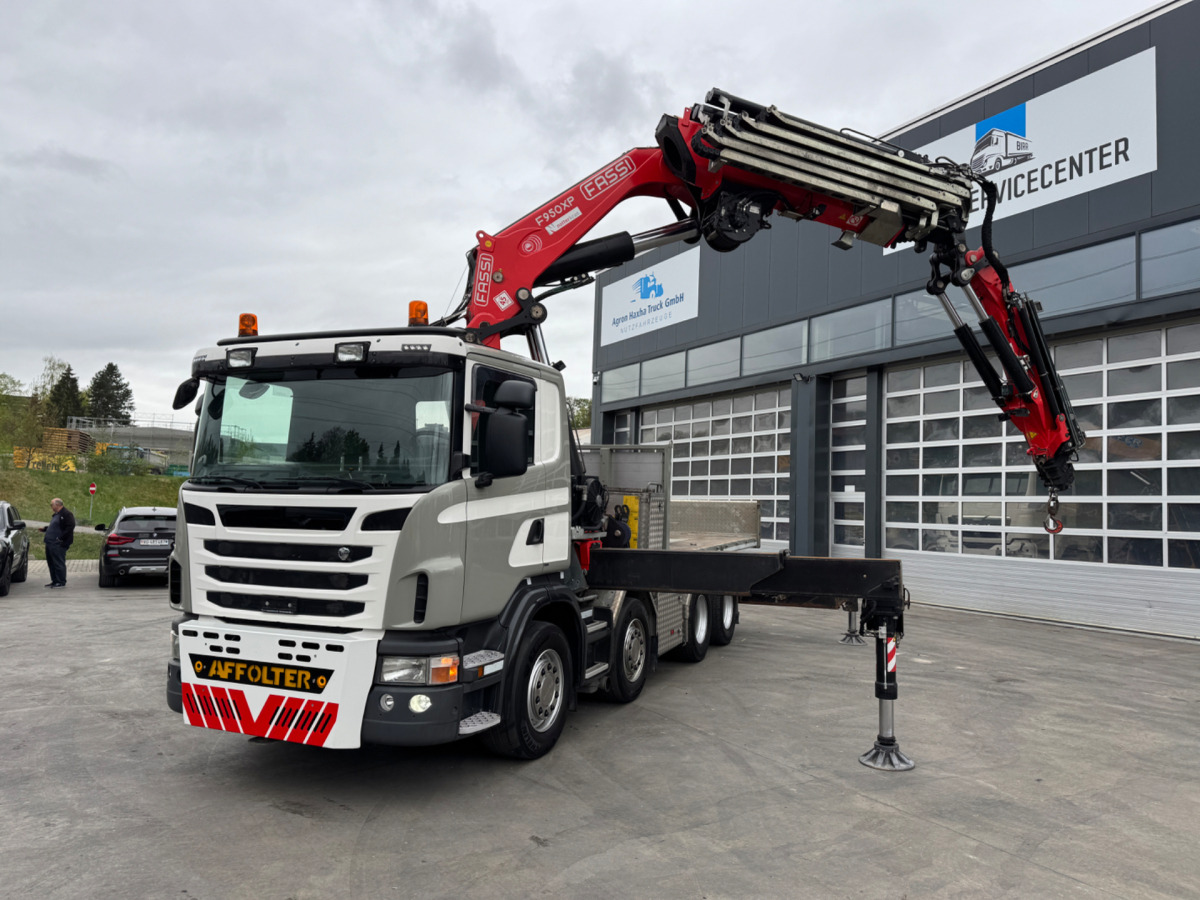 SCANIA G480 8x4 SZM/Pritsche Fassi 950 - Crane truck: picture 1 SCANIA G480 8x4 SZM/Pritsche Fassi 950 - Crane truck: picture 1