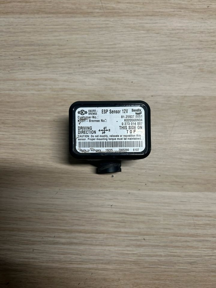 MAN TGX TGS TGM TGL ESP SENSOR 12V 81.25937.0051 - Spare parts: picture 2 MAN TGX TGS TGM TGL ESP SENSOR 12V 81.25937.0051 - Spare parts: picture 2