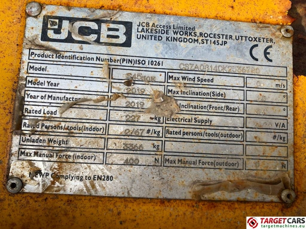 Leasing of JCB S4550E Electric Scissor Work Lift 1580cm  JCB S4550E Electric Scissor Work Lift 1580cm: picture 8