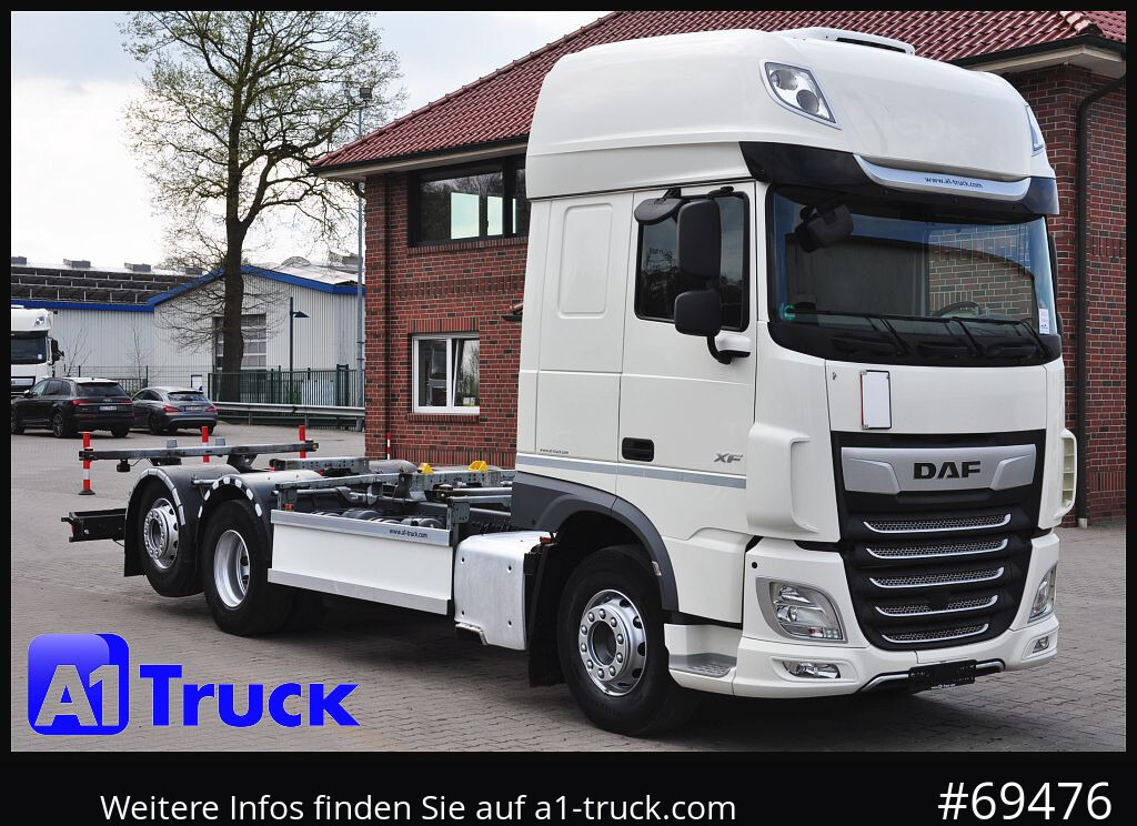DAF XF 480 FAN Intarder, Lenkachse, - Container transporter/ Swap body truck: picture 1 DAF XF 480 FAN Intarder, Lenkachse, - Container transporter/ Swap body truck: picture 1