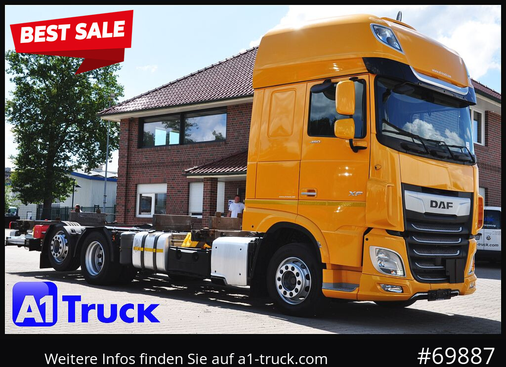 DAF XF 480, MultiBDF, 7,45, Standklima, LBW, - Container transporter/ Swap body truck: picture 1 DAF XF 480, MultiBDF, 7,45, Standklima, LBW, - Container transporter/ Swap body truck: picture 1