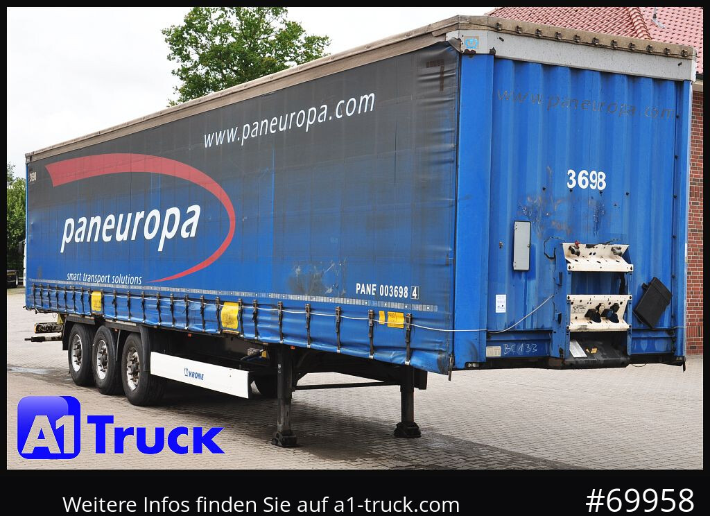 KRONE SD Tautliner, Code XL, BPW, Coil, 1 Vorbesitzer - Curtainsider semi-trailer: picture 1 KRONE SD Tautliner, Code XL, BPW, Coil, 1 Vorbesitzer - Curtainsider semi-trailer: picture 1