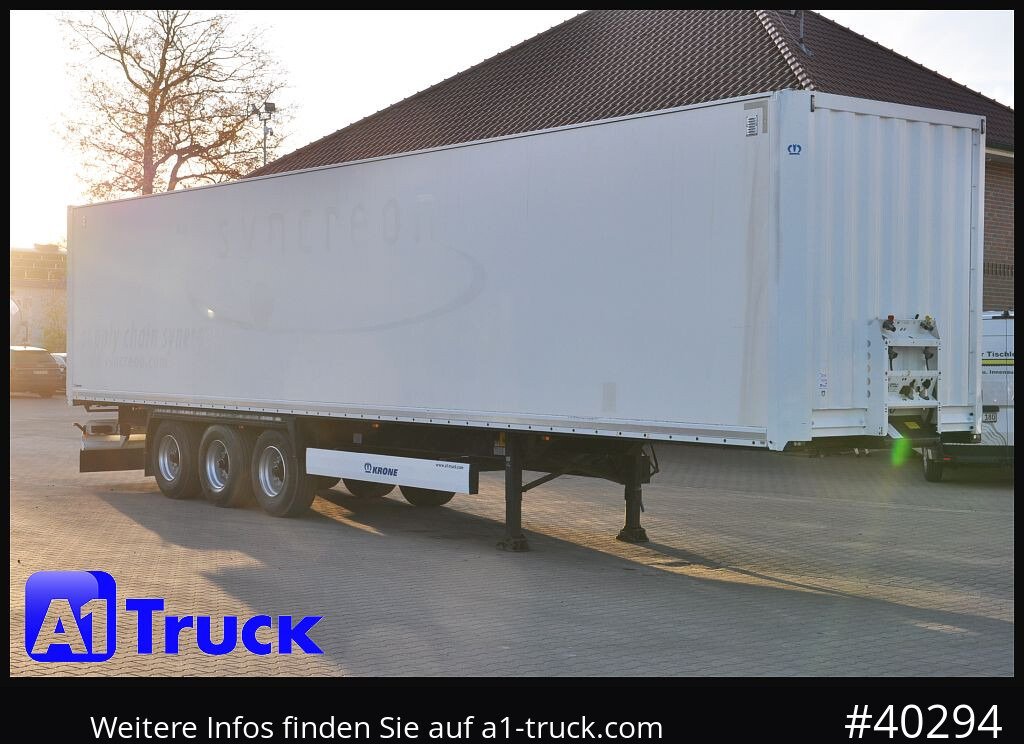 KRONE SDK 27, Koffer, 1 Vorbesitzer, Plywood, - Closed box semi-trailer: picture 1 KRONE SDK 27, Koffer, 1 Vorbesitzer, Plywood, - Closed box semi-trailer: picture 1