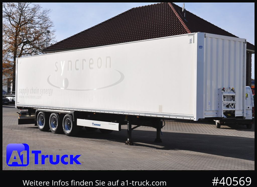 KRONE SDK 27, Koffer, 1 Vorbesitzer, Plywood, - Closed box semi-trailer: picture 1 KRONE SDK 27, Koffer, 1 Vorbesitzer, Plywood, - Closed box semi-trailer: picture 1